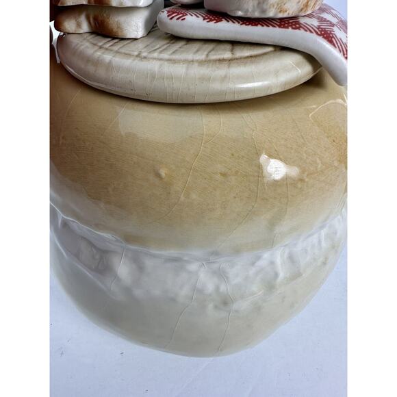 1987 England Sunshine Ceramics COTTAGE LOAF BREAD AND BUTTER TEAPOT with CRAZING - Picture 11 of 16